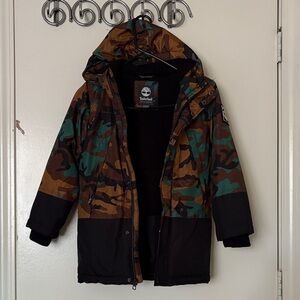 Timberland Kids Camo Puffer Jacket